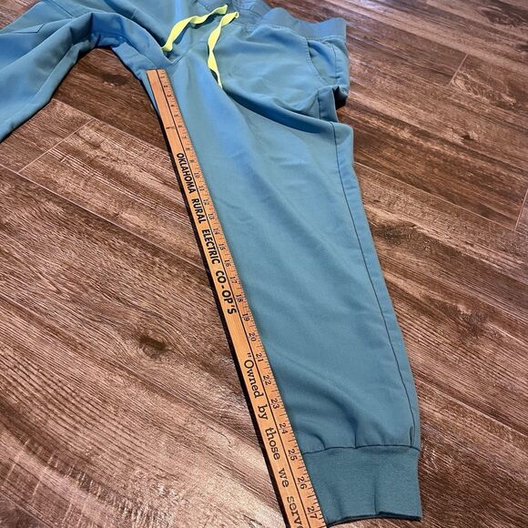 FIGS Zamora Scrub Pants Womens Size Large Blue Green Jogger W18SW2005 - Picture 8 of 14